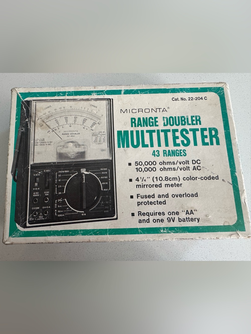 Micronta Range Doubler Multitester - 43 Ranges - 50,000 OHMS/Volt DC